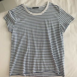 Brandy blue and white striped t shirt